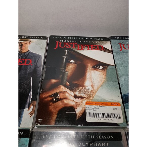 Justified Complete Series (DVD, Seasons 1–6, 18-Disc Set) - Picture 3 of 14